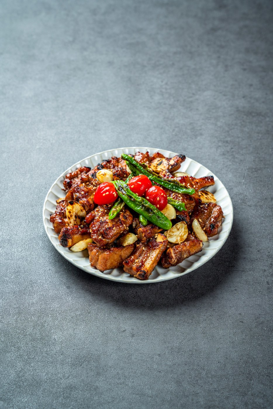 직화 쪽갈비 (순한맛·매운맛) Flame-Grilled Pork Ribs (mild / spicy) — Seongsu Ilmirak Korean BBQ (サムギョプサル · 烤肉) menu · 성수 일미락 추가 메뉴