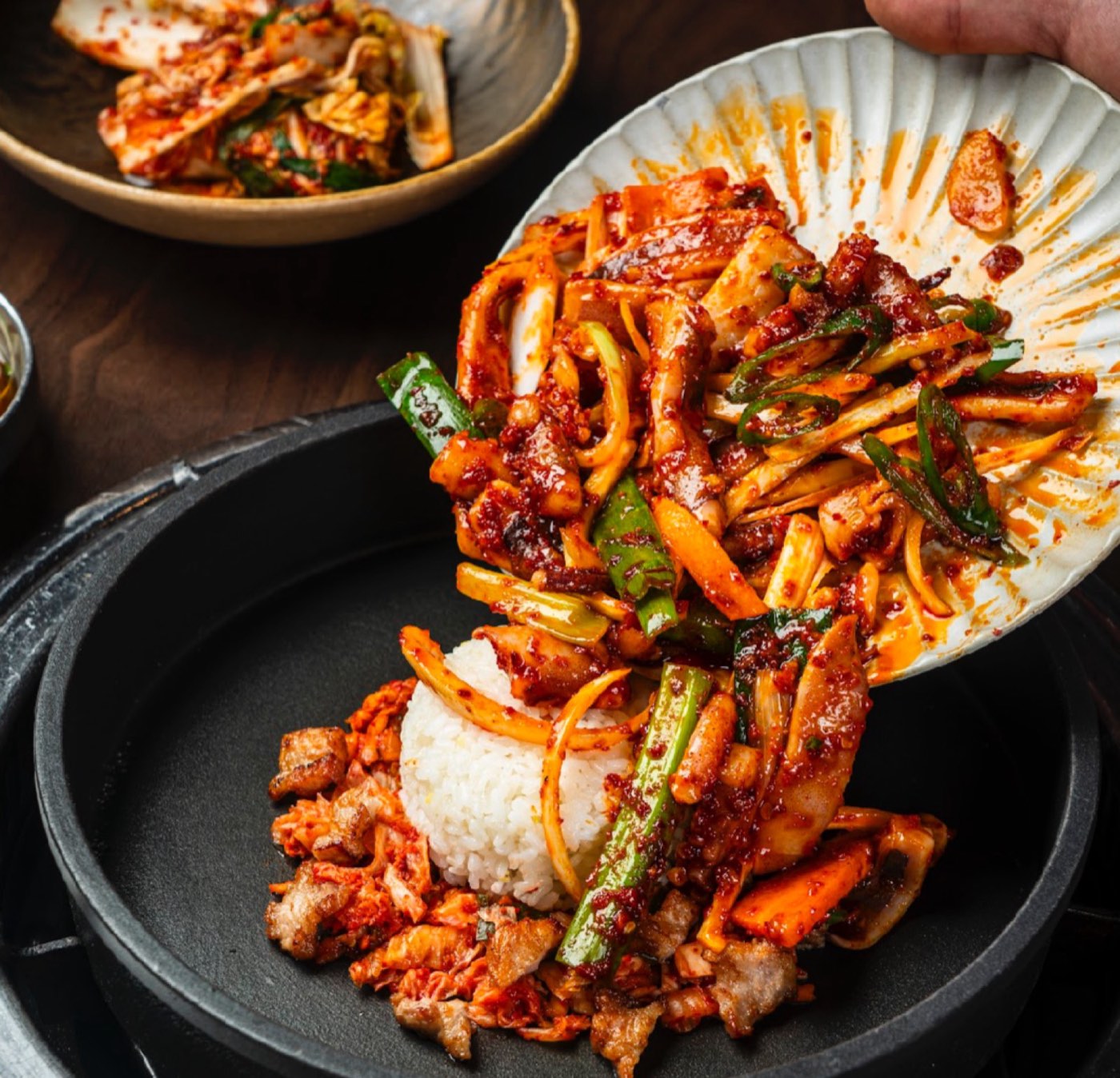 오삼 불고기 볶음밥 Spicy Squid & Pork Belly Bulgogi Fried Rice — Seongsu Ilmirak Korean BBQ (サムギョプサル · 烤肉) menu · 성수 일미락 식사 메뉴